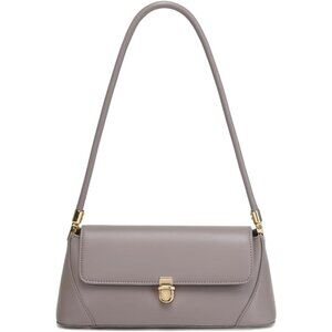 Women's Grey Mini Clutch Shoulder Classic Vintage Retro Small Cute Hobo Handbag